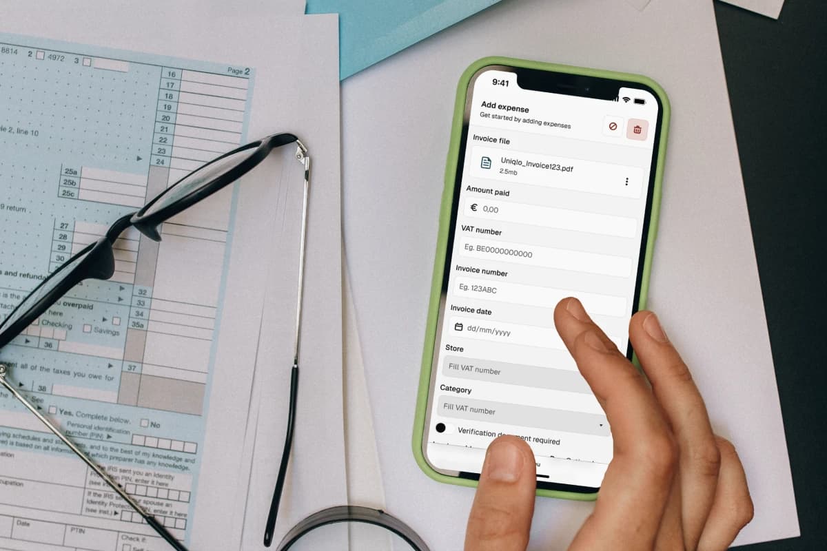iPhone on a table showing the Nuvoni app